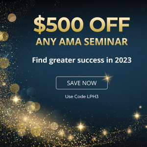 New Year, New Start! $500 OFF Any AMA Seminar