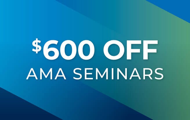 $600 Off AMA Courses