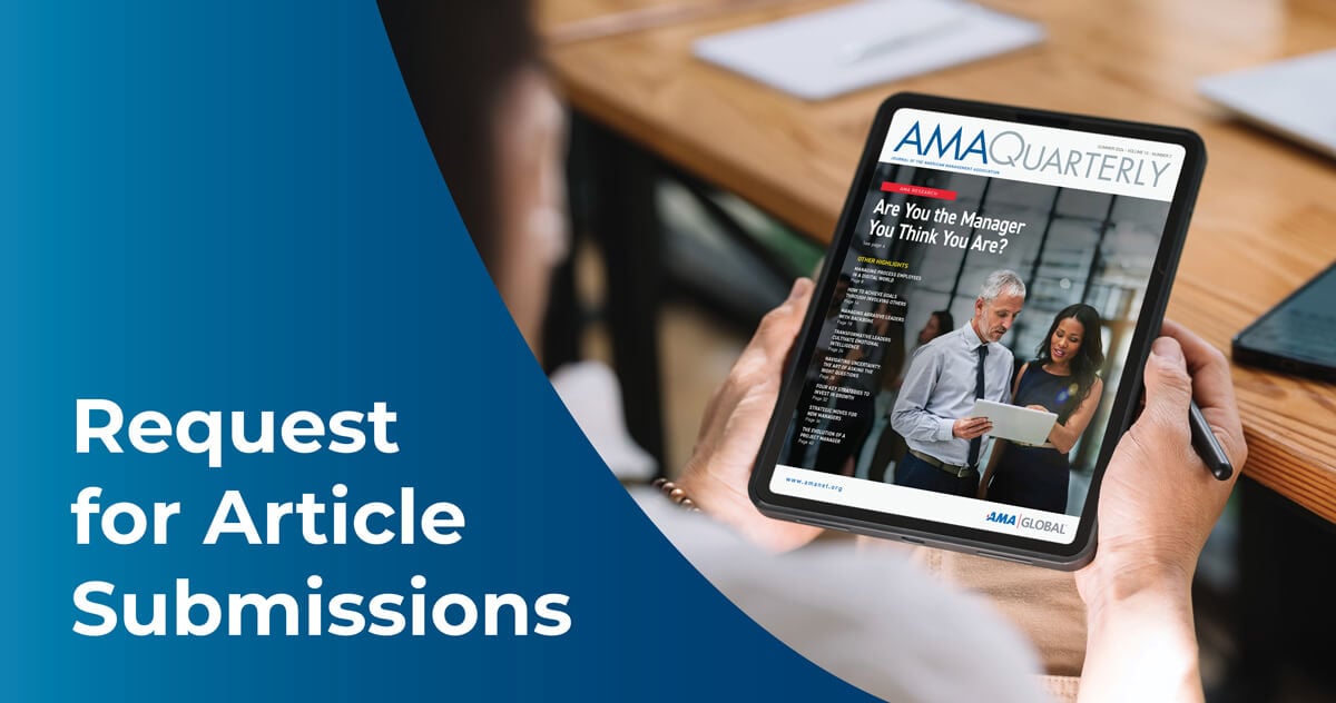 Interested in being published by AMA?